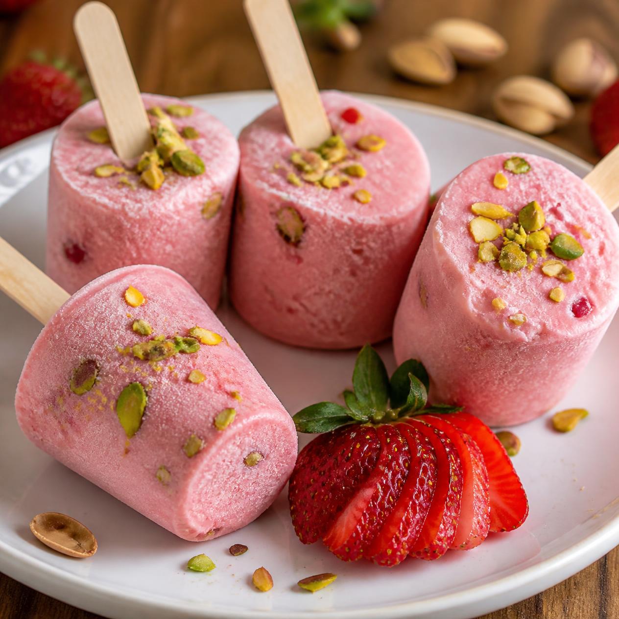 Strawberry Kulfi