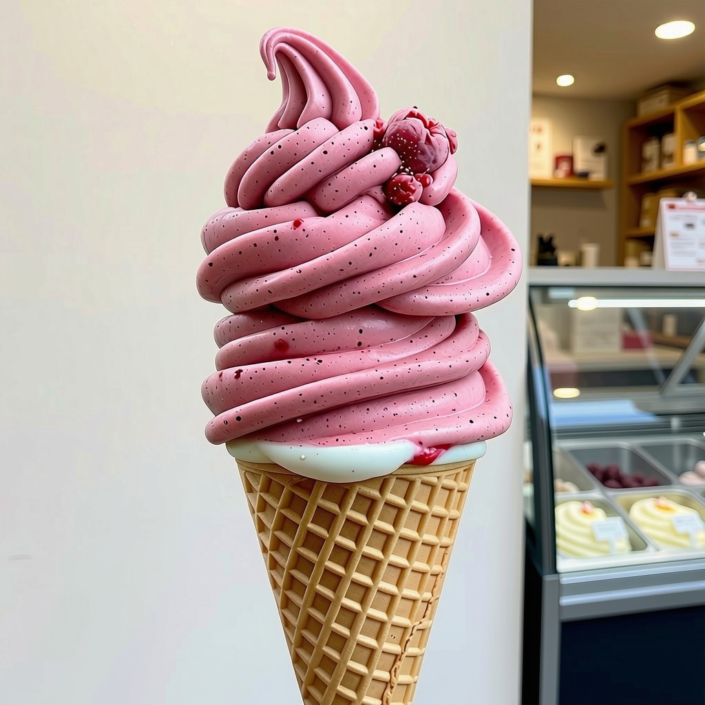 Mixed Fruit Softy Ice Cream